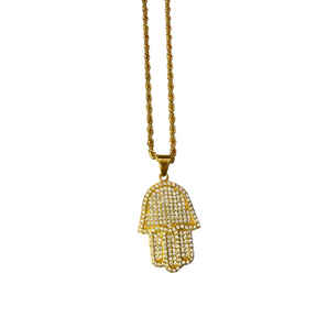 HAMSA HAND CHAIN - GOLD