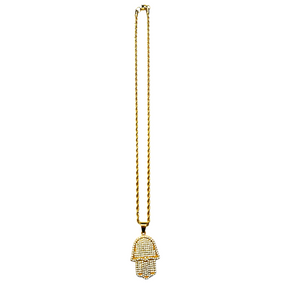 HAMSA HAND CHAIN - GOLD