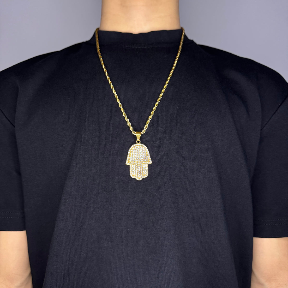 HAMSA HAND CHAIN - GOLD