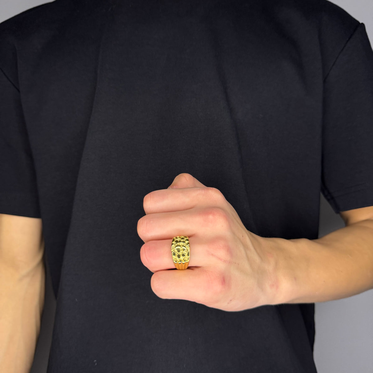 NUGGET RING - GOLD