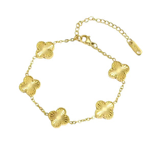 KLAVER ARMBAND. - GOUD